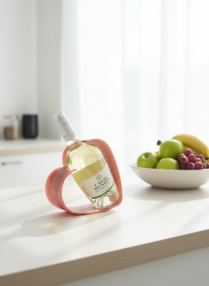 Porta-vinho Coração