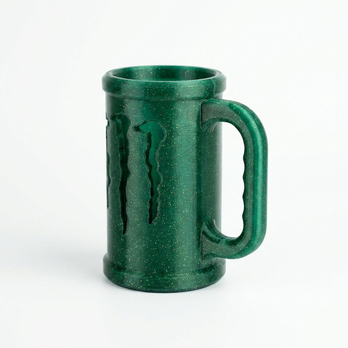Caneca Garras Monster — Verde Glitter
