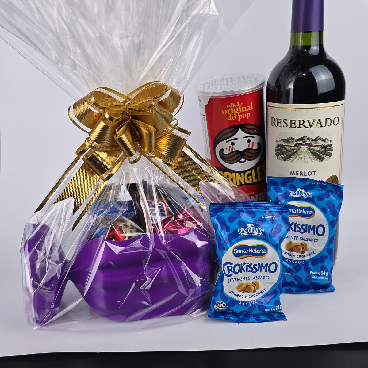 Kit Presente Completo PrintByMint (com vinho)